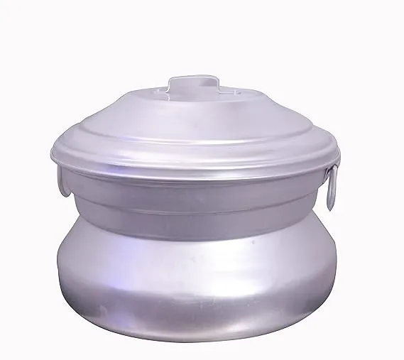 Malabar Trading Company Aluminium Idly Maker, satti, Steamer, Idli Cooker big Size, Idli Chembu for Restaurant (28 idli)